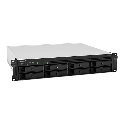 Synology RackStation RS1221RP+ serwer danych NAS Rack (2U) Ryzen Embedded V1500B 4 GB DDR4 0 TB DiskStation Manager Czarny