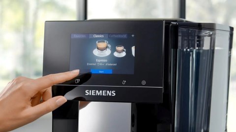 Ekspres ciśnieniowy Siemens TP713RO9 EQ700 (czarny; 19 barów) (OUTLET)