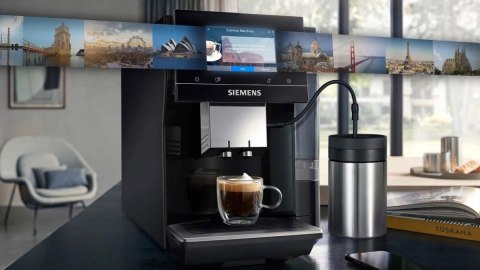 Ekspres ciśnieniowy Siemens TP713RO9 EQ700 (czarny; 19 barów) (OUTLET)