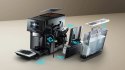 Ekspres ciśnieniowy Siemens TP713RO9 EQ700 (czarny; 19 barów) (OUTLET)