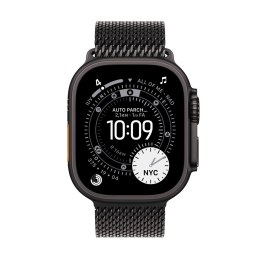 Zegarek Apple Watch Ultra 3 (2025) 5G 49mm Black Titanium Case z czarną pętlą M z Dark Titanium Milanese Loop M -