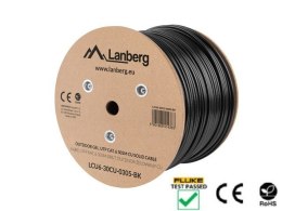 Lanberg LCU6-30CU-0305-BK kabel sieciowy Czarny 305 m Cat6 U/UTP (UTP)