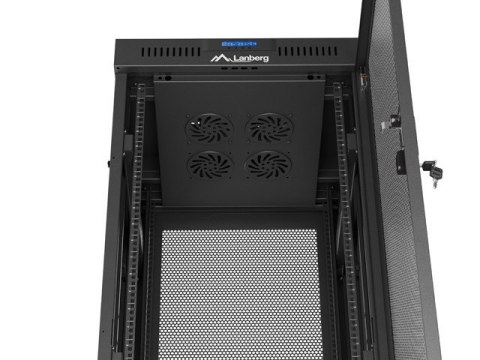 Lanberg FF01-6632-23BL stojak 32U Stojak wolnostojący Czarny