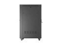 Szafa instalacyjna rack stojąca 19" 32U 600x1000 czarna drzwi perforowane LCD Lanberg (Flat Pack)