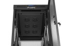 Szafa instalacyjna rack stojąca 19" 32U 600x1000 czarna drzwi perforowane LCD Lanberg (Flat Pack)
