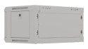 Szafa instalacyjna rack wisząca 19" 4U 540X350 szara drzwi przeszklone Lanberg (flat pack)
