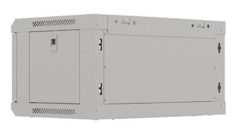 Szafa instalacyjna rack wisząca 19" 4U 540X350 szara drzwi przeszklone Lanberg (flat pack)