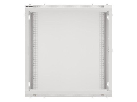 SZAFA INSTALACYJNA RACK WISZĄCA 19" 12U 600X600 SZARA DRZWI METALOWE (FLAT PACK)