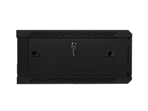 Szafa jednosekcyjna Lanberg WF01-6604-10B (4U; 280mm / 600mm / 600 mm; wisząca; Szklane; 19''; kolor czarny)