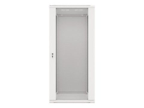 Szafa Rack Lanberg WF01-6627-10S (27U; 1300mm / 600mm / 600 mm; wisząca; Szklane; 19''; szary)