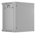Szafa instalacyjna RACK wisząca 19" 12U 600X450 szara drzwi perforowane Lanberg (flat pack)