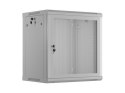Szafa instalacyjna RACK wisząca 19" 12U 600X450 szara drzwi perforowane Lanberg (flat pack)