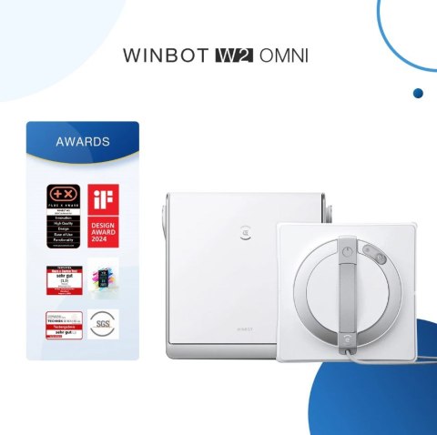Robot do mycia okien Ecovacs Winbot W2 OMNI (biały) (OUTLET)