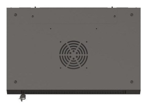 Szafa instalacyjna rack wisząca 19" 4U 540x350 czarna drzwi przeszklone LANBERG (flat pack)