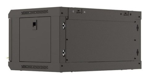 Szafa instalacyjna rack wisząca 19" 4U 540x350 czarna drzwi przeszklone LANBERG (flat pack)