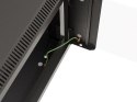 Szafa instalacyjna rack wisząca 19" 9U 540x350 czarna drzwi przeszklone Lanberg (FLAT PACK)