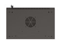 Szafa instalacyjna rack wisząca 19" 9U 540x350 czarna drzwi przeszklone Lanberg (FLAT PACK)