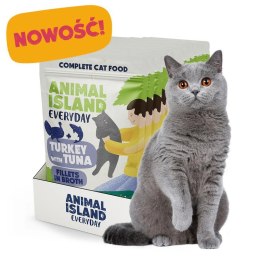 ANIMAL ISLAND indyk z tuńczykiem saszetki dla kota 12x85g