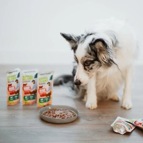 ANIMAL ISLAND wołowina fileciki w rosole dla psa 10x150g