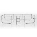 Trampolina ogrodowa prostokątna 10x7ft/305x213cm z siatką zewnętrzną i drabinką Neo-Sport