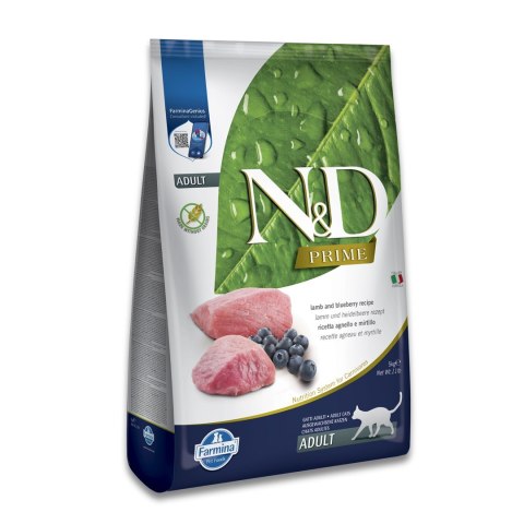 FARMINA N&D Prime Lamb & Blueberry Adult - sucha karma dla kota - 5kg
