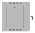 Szafa instalacyjna rack wisząca 19" 6U 540x350 szara drzwi przeszklone Lanberg (Flat Pack)