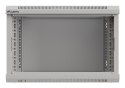 Szafa instalacyjna rack wisząca 19" 6U 540x350 szara drzwi przeszklone Lanberg (Flat Pack)