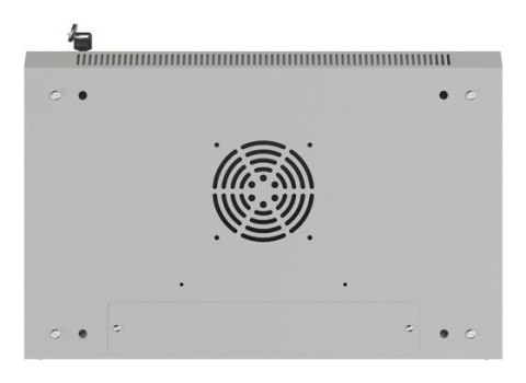 Szafa instalacyjna rack wisząca 19" 6U 540x350 szara drzwi przeszklone Lanberg (Flat Pack)