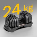 Hantel żeliwny regulowany automat 24 kg REBEL ACTIVE