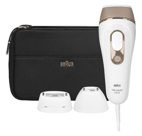 Depilator IPL BRAUN Silk-expert Pro 5 PL5243 świetlny Biały, Złoto