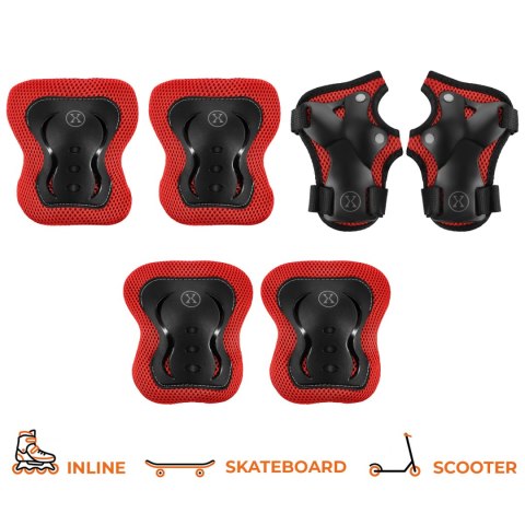 H320 ZESTAW OCHRANIACZY CZERWONY ROZM. M NILS EXTREME