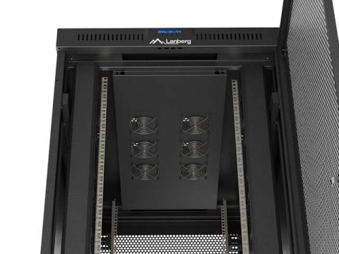 Lanberg FF01-8247-23BL stojak 47U Stojak wolnostojący Czarny