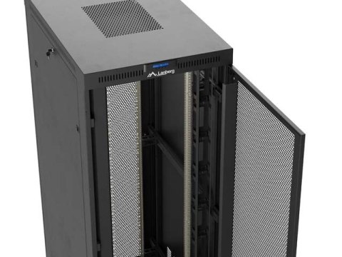 Lanberg FF01-8247-23BL stojak 47U Stojak wolnostojący Czarny