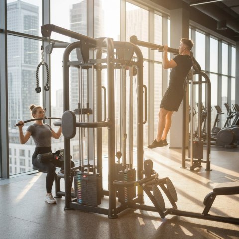 ARGOS BRAMA DO ĆWICZEŃ Z WYCIĄGIEM I STOSEM WIELOSTANOWISKOWA COMMERCIAL HMS