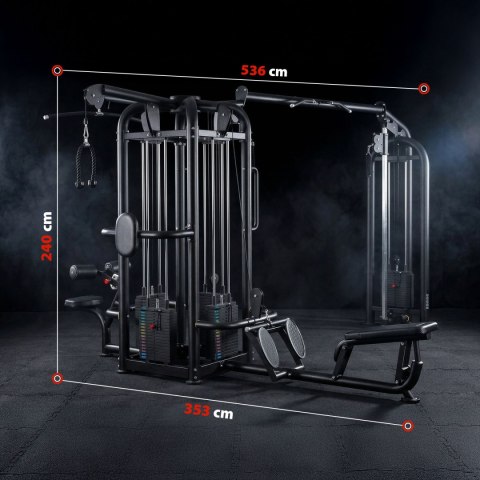 ARGOS BRAMA DO ĆWICZEŃ Z WYCIĄGIEM I STOSEM WIELOSTANOWISKOWA COMMERCIAL HMS