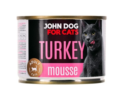 JD for CATS DOROSŁY INDYK MUS puszka KARMA MOKRA 200g