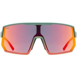 Uvex sportstyle 235 Okulary do wielu sportów Unisex Półobwódkowe Zielony, Czerwony
