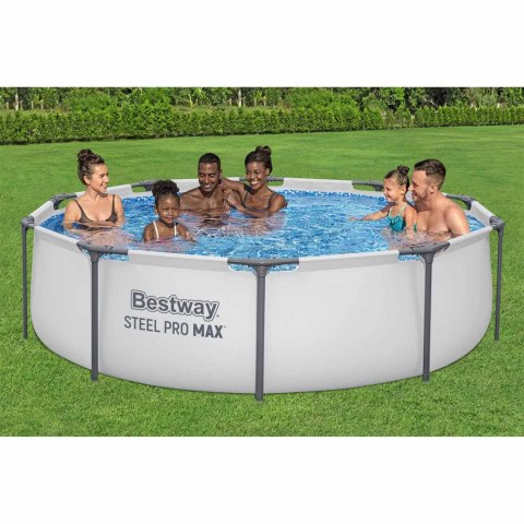 Basen ogrodowy stelażowy 305 x 76 cm zestaw 4w1 Bestway 56406