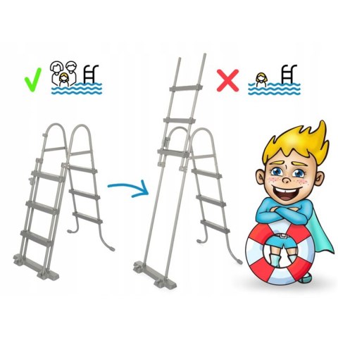 Basen ogrodowy stelażowy 366 x 100 cm zestaw 10w1 Bestway 56418