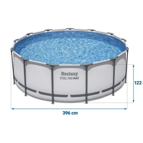 Basen ogrodowy stelażowy 396 x 122 cm 11w1 Bestway 5618W