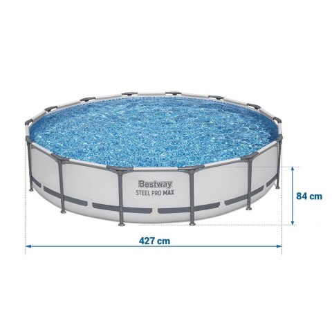 Basen ogrodowy stelażowy 427 x 84 cm zestaw 17w1 Bestway 56595