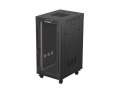 LANBERG SZAFA INSTALACYJNA RACK STOJĄCA 19" 24U 600X800 CZARNA DRZWI PRZESZKLONE LCD (FLAT PACK) V2