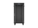 LANBERG SZAFA INSTALACYJNA RACK STOJĄCA 19" 24U 600X800 CZARNA DRZWI PRZESZKLONE LCD (FLAT PACK) V2