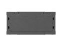 LANBERG SZAFA INSTALACYJNA RACK WISZĄCA 19" 4U 600X450 CZARNA DRZWI METALOWE (FLAT PACK)