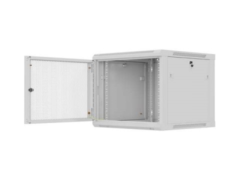 LANBERG SZAFA INSTALACYJNA RACK WISZĄCA 19" 9U 600X600 SZARA DRZWI PERFOROWANE (FLAT PACK)