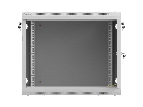 LANBERG SZAFA INSTALACYJNA RACK WISZĄCA 19" 9U 600X600 SZARA DRZWI PERFOROWANE (FLAT PACK)