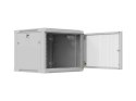 LANBERG SZAFA INSTALACYJNA RACK WISZĄCA 19" 9U 600X600 SZARA DRZWI PERFOROWANE (FLAT PACK)