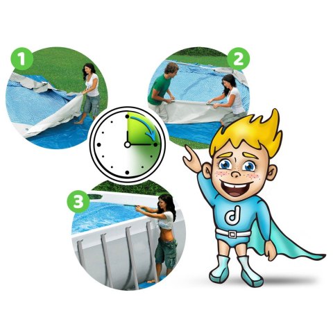 Basen ogrodowy stelażowy 366 x 122 cm 18w1 Bestway 56420 + maszynka do baniek GRATIS