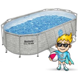 Basen ogrodowy stelażowy 427 x 250 x 100 cm 12w1 Bestway 56714N