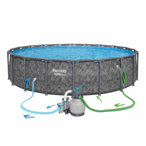 Basen ogrodowy stelażowy 610 x 132 cm 11w1 Bestway 561KE